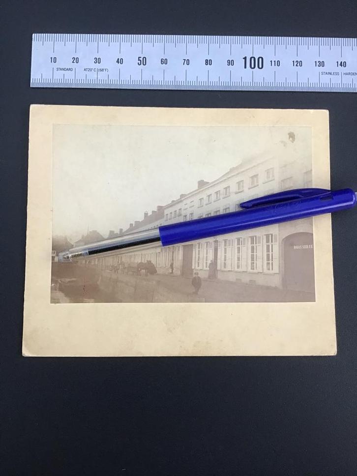 Originele foto Diksmuide 1890-1900 sigarenfabriek Boucquey, Verzamelen, Foto's en Prenten, Foto, Ophalen of Verzenden