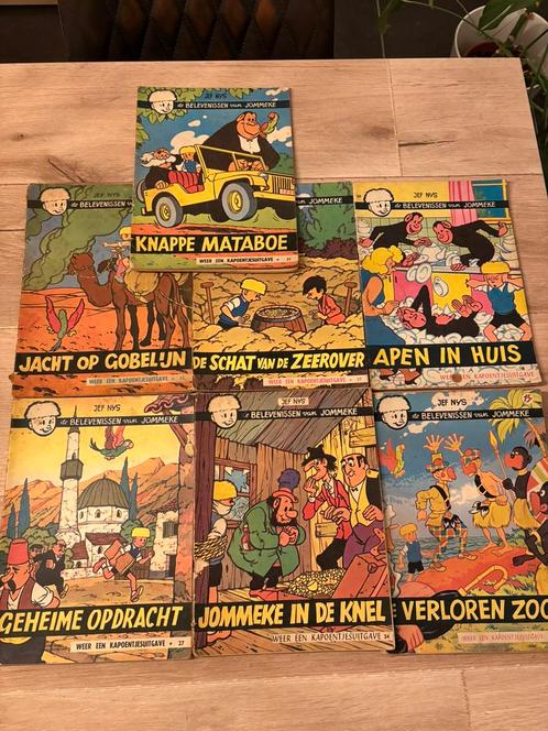 Vintage Jommeke strips –Kapoentjesuitgaven jaren ’60-7 stuks, Boeken, Strips | Comics, Gelezen, Ophalen of Verzenden
