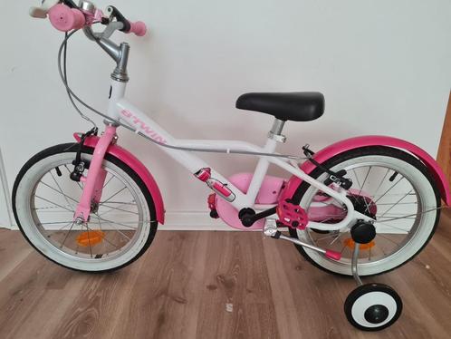 VÉLO 16 POUCES 4-6 ANS 500 DOCTO GIRL B'TWIN, Vélos & Vélomoteurs, Vélos | Filles, Utilisé, 16 pouces, Frein à main, Enlèvement ou Envoi