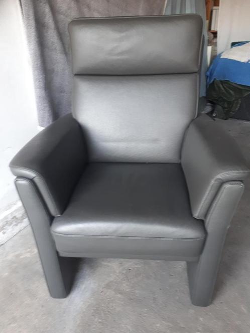 Lederen 1-zit in perfecte nieuwstaat, Huis en Inrichting, Fauteuils, Nieuw, Leer, 75 tot 100 cm, 75 tot 100 cm, Ophalen
