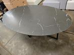 Ovale tafel met keramiek blad 220x120x77H, Ophalen, Nieuw, Ovaal