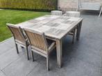 Teak tuintafel + 8 stoelen, Tuin en Terras, Ophalen of Verzenden