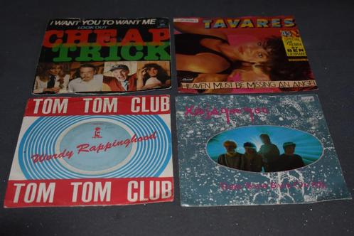 lot met 4 TOP hits, 45t's vinyls, CD & DVD, Vinyles | Pop, Comme neuf, 1960 à 1980, Enlèvement ou Envoi