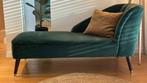 Chaise Longue Green Velvet, Huis en Inrichting, Ophalen, Eenpersoons, Minder dan 75 cm, Zo goed als nieuw