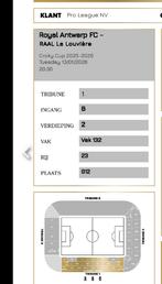 3 tickets Antwerp - La Louviere 1/4 de finale Croky Cup, Tickets & Billets, Sport | Football, Trois personnes ou plus