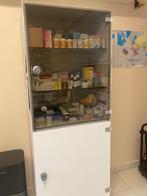 Armoire vitrée couleur blanche, 25 à 50 cm, Avec tablette(s), Enlèvement ou Envoi, Verre