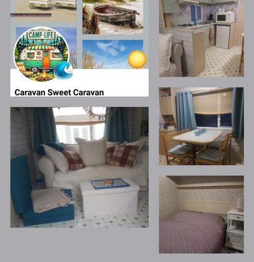 Caravan te huur, Caravans en Kamperen, Caravans, Particulier, tot en met 6, 2 aparte bedden, Douche, Ophalen