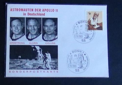 Visite postale aux astronautes d'Apollo 11, Timbres & Monnaies, Timbres | Timbres thématiques, Affranchi, Autres thèmes, Enlèvement ou Envoi