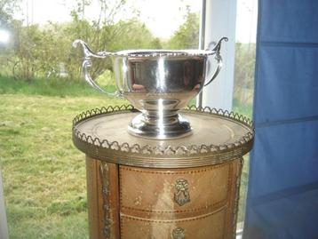 Magnifique grande coupe de mariage en argent massif 1935