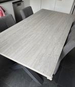 Grijze eettafel, Huis en Inrichting, Tafels | Eettafels, Ophalen, Gebruikt, 50 tot 100 cm, 150 tot 200 cm
