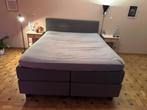 Boxspring (Swiss Sense), Gris, Comme neuf, Enlèvement, 200 cm