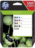 HP 364 - Inktcartridge Zwart en Kleur - 4Pack (N9J73AE), Neuf, Enlèvement ou Envoi, Cartridge, HP Nederland