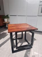 Infinity tafel, hardhout, Nieuw, Modern, Ophalen of Verzenden, Metaal of Aluminium