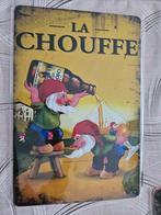 Metalen plaat la chouffe, Verzamelen, Biermerken, Ophalen of Verzenden, Zo goed als nieuw