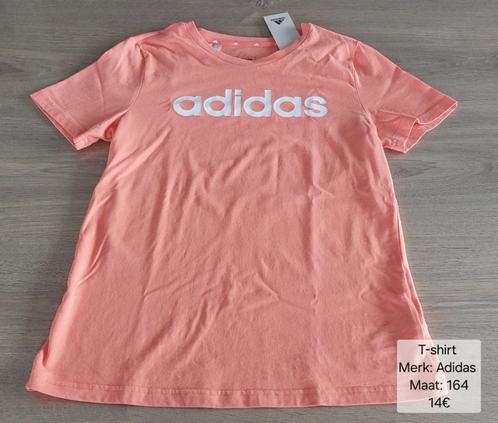 T-shirt meisje: Adidas maat 164 (NIEUW + LABEL), Kinderen en Baby's, Kinderkleding | Maat 164, Nieuw, Meisje, Ophalen of Verzenden