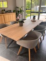 Table à manger avec 6 chaises, Maison & Meubles, Rectangulaire, Gekocht in 2019, nieuwprijs was 3000 euro , bieden naar waarde