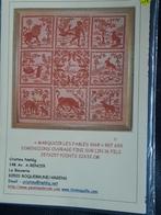 Origineel patroon " Marquoir Les Fables 1668 " Ref.693, Hobby en Vrije tijd, Ophalen of Verzenden, Zo goed als nieuw, Handborduren