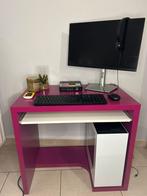 Bureau” Modern compact bureau in fuchsia-ideaal, Huis en Inrichting, Bureaus, Ophalen, Zo goed als nieuw, Bureau