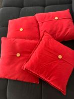 4 rode kussens, Ophalen of Verzenden, Zo goed als nieuw, Rood