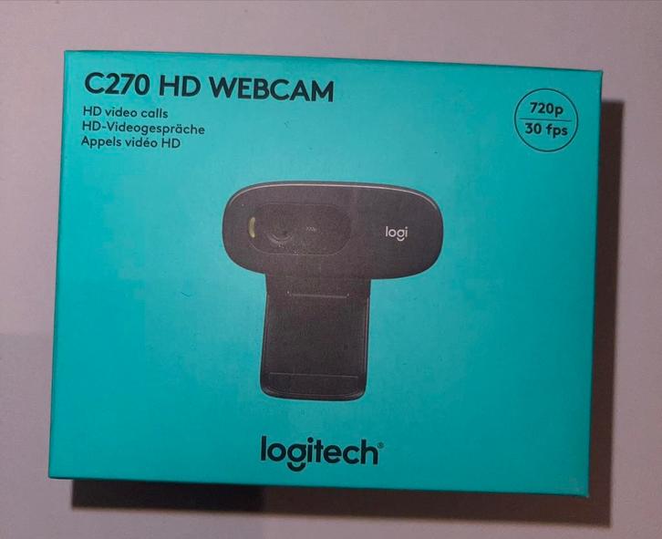 Logitech C270 HD, Computers en Software, Webcams, Zo goed als nieuw, ChromeOS, MacOS, Android, Microfoon, Ophalen of Verzenden
