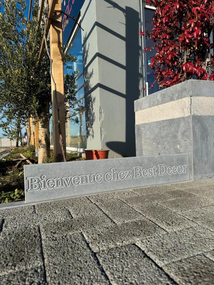 Gravure sur pierre bleue, Tuin en Terras, Tegels en Klinkers, Zo goed als nieuw, Ophalen