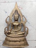 Boeddha brass Phra Chinnarat Thailand., Huis en Inrichting, Woonaccessoires | Boeddhabeelden, Ophalen of Verzenden, Zo goed als nieuw