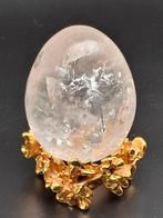 Zeldzaam gesneden ei Bergkristal, Verzamelen, Verzenden, Mineraal