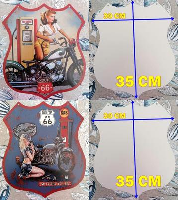 SET VAN 2 -----ROUTE 66-FULL-SERVICE-PIN UP beschikbaar voor biedingen