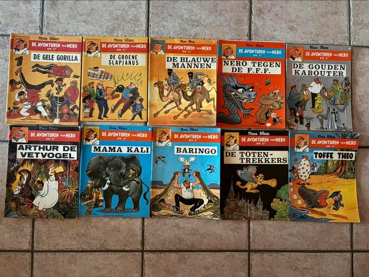 10 Nero stripverhalen van Marc Sleen – De Avonturen van Nero, Boeken, Stripverhalen, Zo goed als nieuw, Meerdere stripboeken, Ophalen of Verzenden
