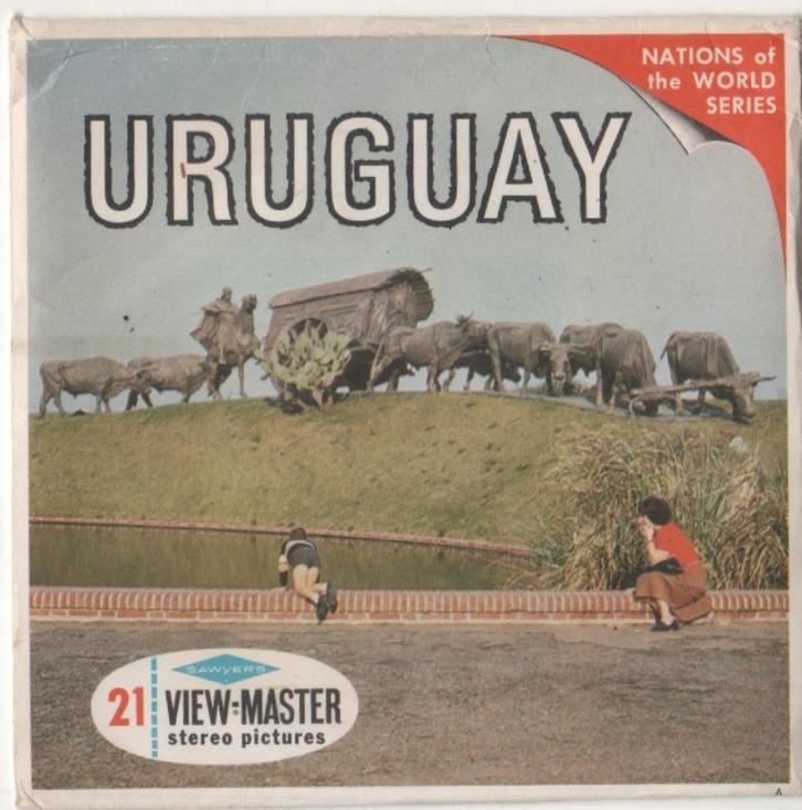 View-master Uruguay B 069 Mooi boekje in het Engels, Antiek en Kunst, Antiek | Speelgoed, Ophalen of Verzenden