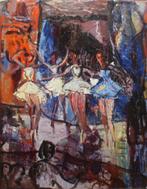 Paul ???: Danseressen en orkest (72 x 90 cm), Antiek en Kunst, Kunst | Schilderijen | Modern, Ophalen