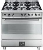 Smeg gasfornuis en afzuigkap, Enlèvement, Utilisé, 60 cm ou plus, 5 zones de cuisson ou plus