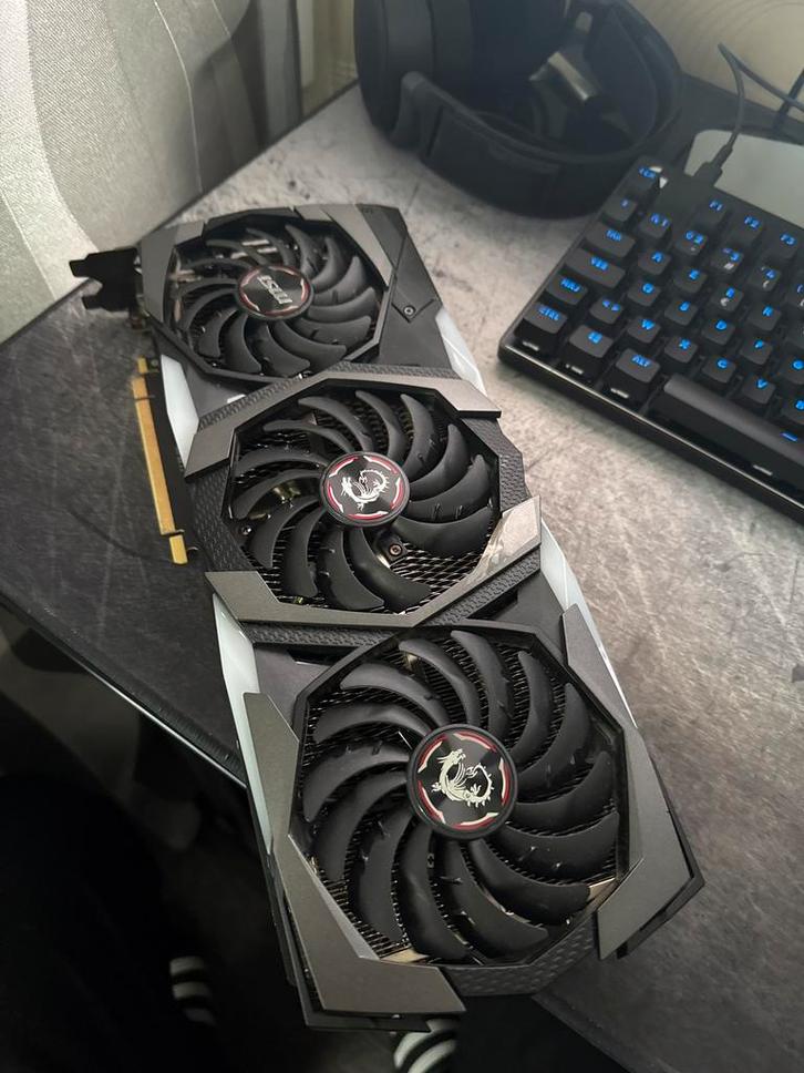 MSI GeForce RTX 2070 Super, Computers en Software, Videokaarten, Gebruikt, Nvidia, PCI-Express 3.0, GDDR6, HDMI, DisplayPort, Ophalen of Verzenden