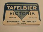 bieretiket Tafelbier Victoria De Winter Erembodegem, Ophalen of Verzenden, Zo goed als nieuw, Overige typen, Overige merken