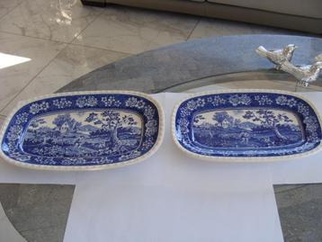 Ancien 2 grands plats, poinçonné, Villeroy & Boch