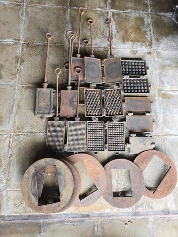 Gaufrier en métal 10 pièces  beschikbaar voor biedingen