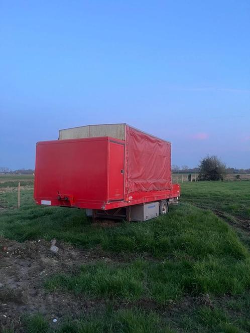 aanhangwagen rood met bache / plateau / fuso / bache, Auto diversen, Aanhangers en Bagagewagens, Gebruikt, Ophalen