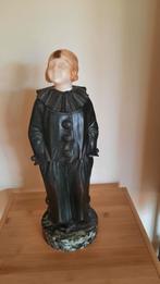 Art deco bronzen beeld Pierrot A.Trefoloni., Ophalen of Verzenden, Brons