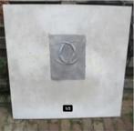 Leuk Abstract Geschilderd werk 'Vak met Hoorns' - 100x100, Antiek en Kunst, Ophalen
