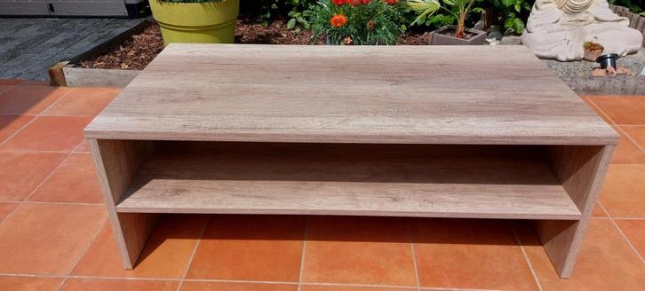Table de salon (imitation chêne clair), Huis en Inrichting, Tafels | Salontafels, Zo goed als nieuw, Minder dan 50 cm, 50 tot 100 cm