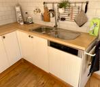 Keukenmeubilair met oven, afzuigkap, kookplaat, Huis en Inrichting, Keuken | Complete keukens, Ophalen, Gebruikt, Hoekkeuken, Hoogglans of Gelakt