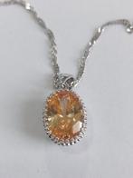 Zilver Ketting, Handtassen en Accessoires, Ophalen of Verzenden, Zo goed als nieuw, Zilver, Zilver