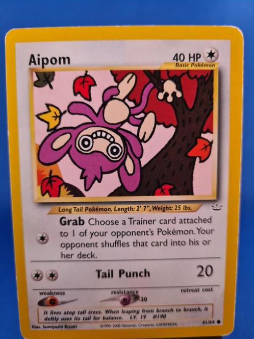 Aipom 41/64 - Neo Revelation, Hobby en Vrije tijd, Verzamelkaartspellen | Pokémon, Zo goed als nieuw, Verzenden