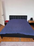 Lit King size - Comme neuf, Comme neuf, Moderne et CHic, Bleu, Queen size