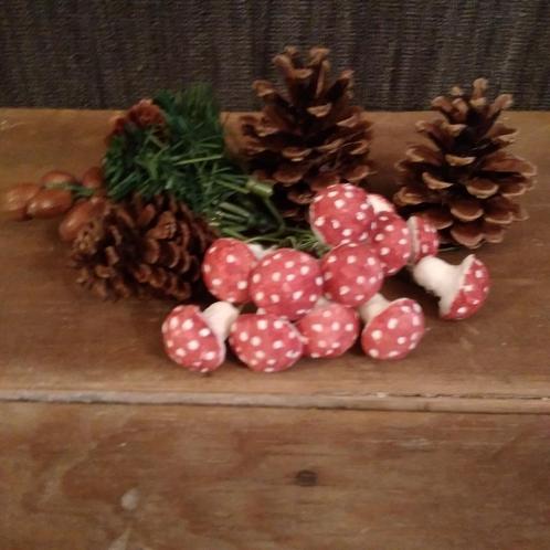 Set watten paddenstoelen met steeltjes, Antiek en Kunst, Curiosa en Brocante, Verzenden