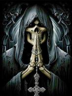 Crâne à peindre au diamant 50x40cm (rond), Enlèvement ou Envoi, Neuf, Bricolage