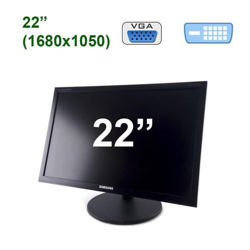 📺Samsung SyncMaster BX2240W 22" LED monitor 🖥️, Informatique & Logiciels, Moniteurs, Utilisé, 60 Hz ou moins, DVI, VGA, Réglable en hauteur
