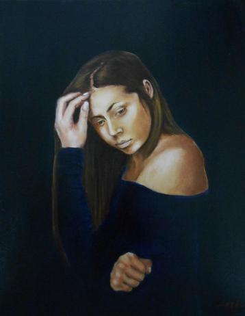 "Mijn Lieve Lisa" Een origineel schilderij   beschikbaar voor biedingen