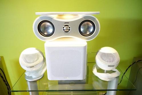 Ensemble d'enceintes + subwoofer JAMO TBE, Audio, Tv en Foto, Luidsprekerboxen, Zo goed als nieuw, Subwoofer, 120 watt of meer