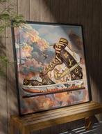 Uniek XXL Glasschilderij | Nike Jordan x Louis V - 6 sizes, Oorspronkelijke maker, Verzenden, Nieuw, 125 cm of meer
